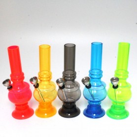 6'' ACRYLIC WATER PIPE WITH METAL BOWL 