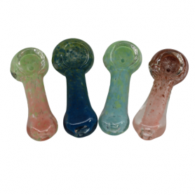 3'' MIXED COLOR GLASS HAND PIPE 
