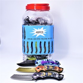 POCKET KNIFE IN CONTAINER 48 PCS