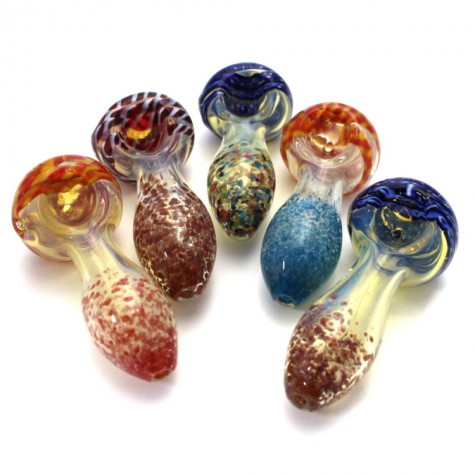 3'' Mixed Color Glass Hand Pipe