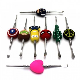 4.5'' Metal With Silicone Character Design Dab Tool