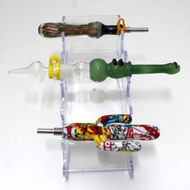 Acrylic Straw Nectar Collector kit Display Fit For 6 Pieces Straw Nectar Collector